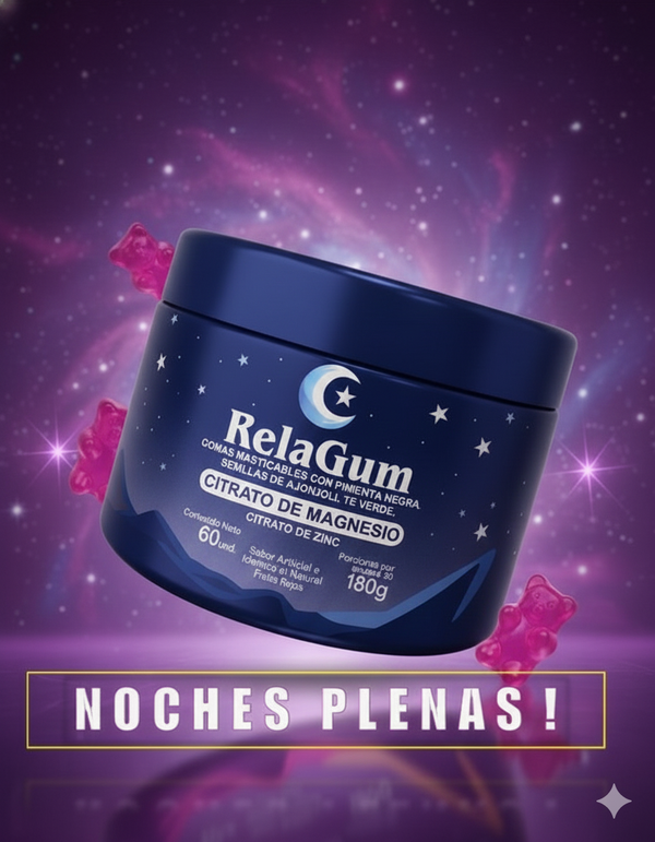 RelaGum | Gomas masticables con citrato de magnesio para tu rutina de descanso
